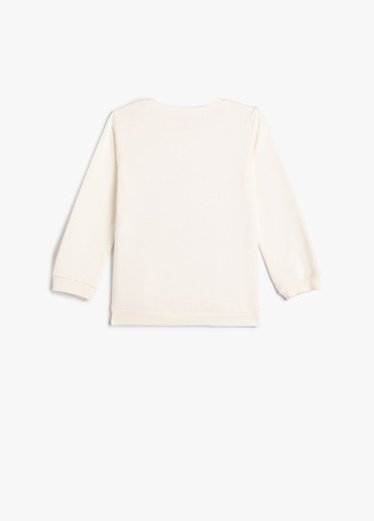 KOTON світшот єдиноріг айворі кежуал трикотаж, бавовна