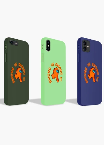 Чехол силиконовый Apple Iphone 11 Амонг Ас Оранжевый (Among Us Orange) (9230-2408) MobiPrint (219558903)