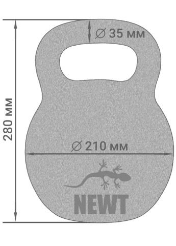 Гиря чугунная 24 кг Newt (227912927)