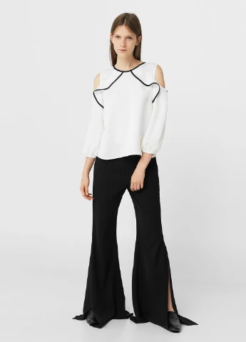 Бежевая блуза Mango