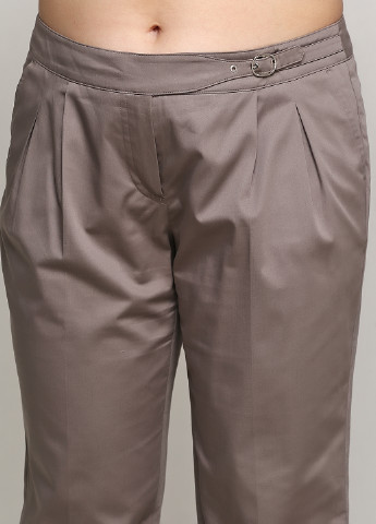 Серо-коричневые кэжуал демисезонные брюки Taifun