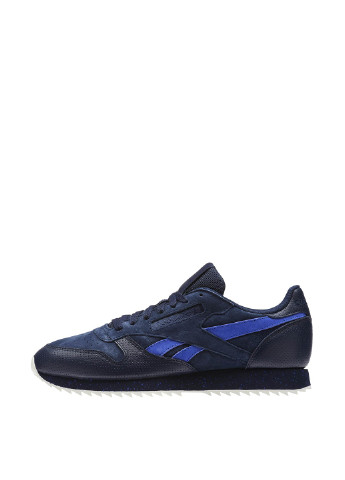 Темно-синій Осінні кросівки Reebok Classic Leather Ripple SM