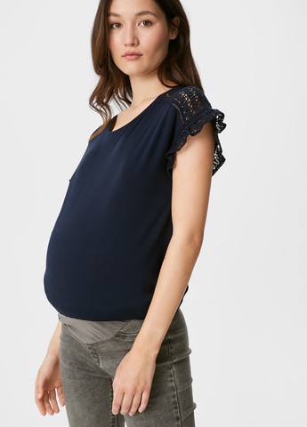 Синяя блуза для беременных C&A