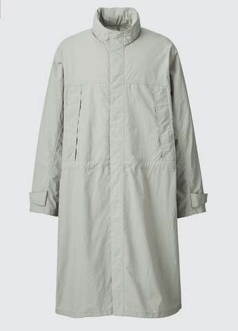 Сіре демісезонне Пальто однобортне Uniqlo