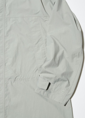 Сіре демісезонне Пальто однобортне Uniqlo