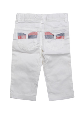 Белые кэжуал летние прямые брюки Trudi