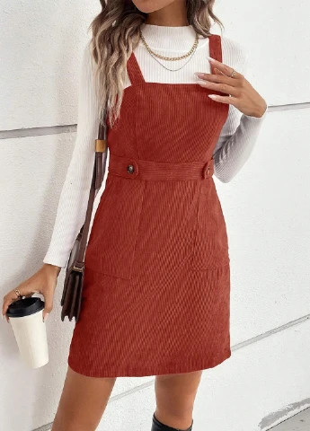 Красивый женский сарафан SHEIN однотонный