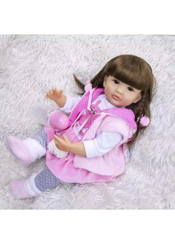 Лялька Reborn Doll девочка Милана 55 см (253710717)