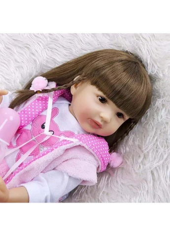 Лялька Reborn Doll девочка Милана 55 см (253710717)