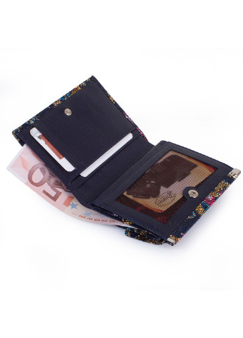 Жіночий шкіряний гаманець 12х10х1,5 см Desisan (216146583)