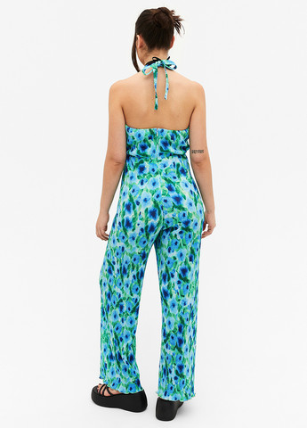 Комбінезон Monki комбінезон-брюки квітковий комбінований кежуал поліестер