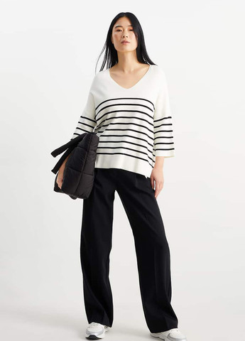 Чорно-білий демісезонний пуловер пуловер C&A