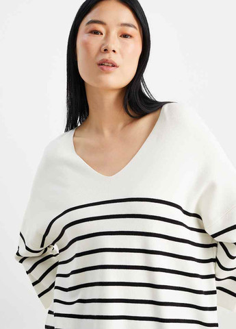 Чорно-білий демісезонний пуловер пуловер C&A