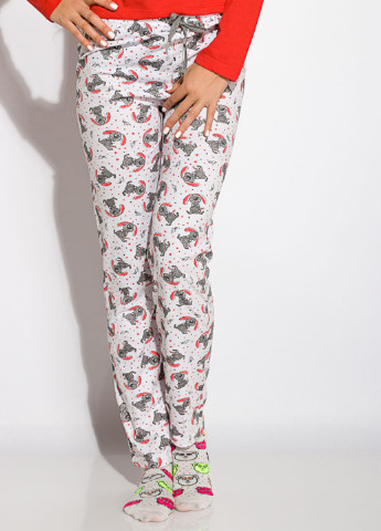 Червона всесезон пижама (лонгслив, брюки) лонгслив + брюки Time of Style