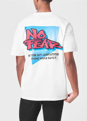 Белая футболка No Fear
