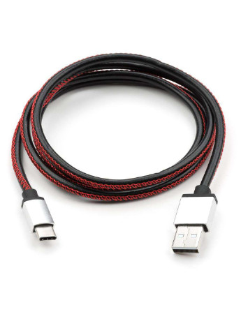 Дата кабель (VCPDCTCLS1BK) Vinga usb 2.0 am to type-c 1m pu leather black (239381255)