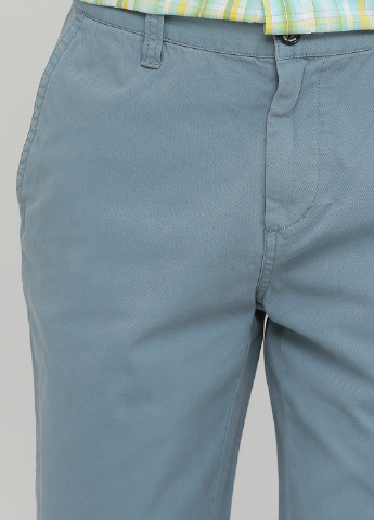 Голубые кэжуал демисезонные прямые, чиносы брюки Farah