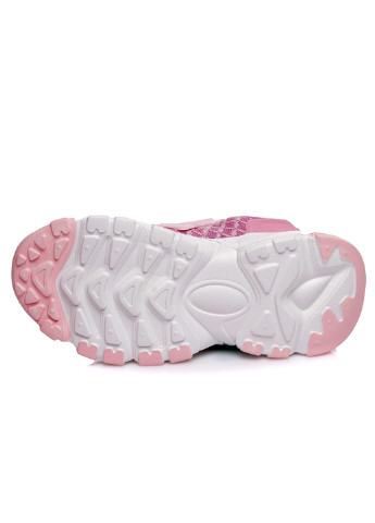 Розово-лиловые всесезонные детские кроссовки для девочки KidsMIX