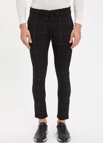 Черные кэжуал демисезонные брюки DeFacto