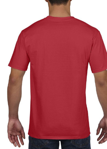 Червона футболка базова бавовняна червона Gildan Premium Cotton