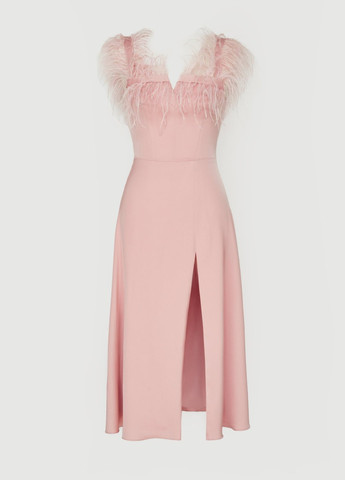 Рожева коктейльна сукня кльош Gepur однотонна