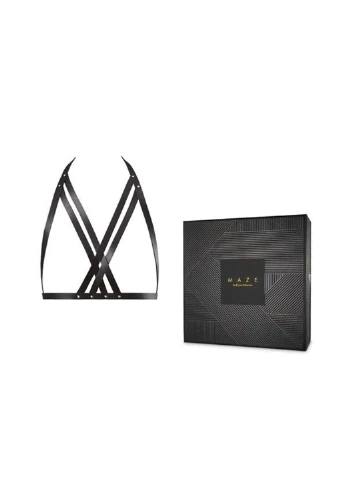 Портупея MAZE - Halter Bra Harness Black Bijoux Indiscrets (255247546)