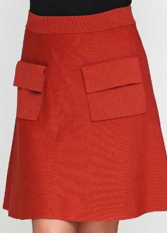 Терракотовая кэжуал фактурная юбка A.L.C. мини