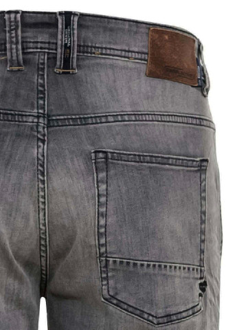 Серые демисезонные прямые, зауженные мужские джинсы прямого кроя Camel Active