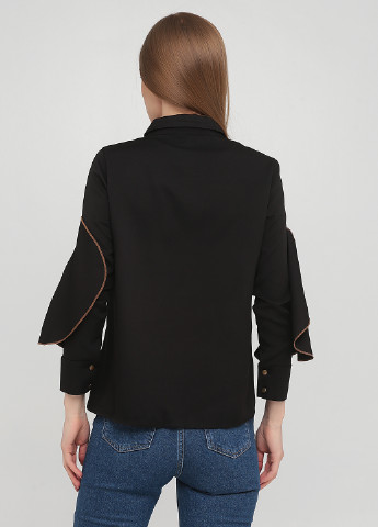 Черная демисезонная блуза Ruixuer