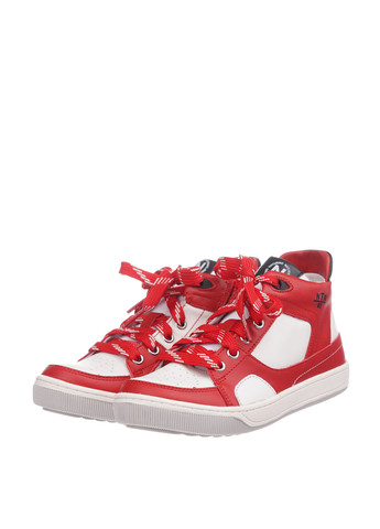 Детские красные осенние кэжуал, спортивные ботинки со шнуровкой, с перфорацией для мальчика