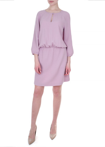 Сиреневое кэжуал платье Emporio Armani однотонное