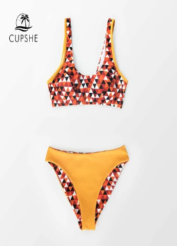 Помаранчевий літній купальник CUPSHE