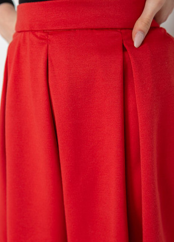 Красная кэжуал однотонная юбка Ager клешированная