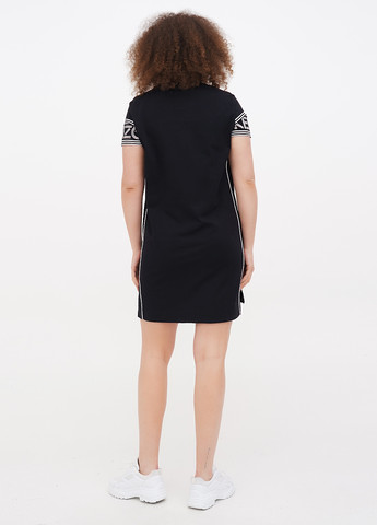 Черное кэжуал платье платье-футболка Kenzo с логотипом