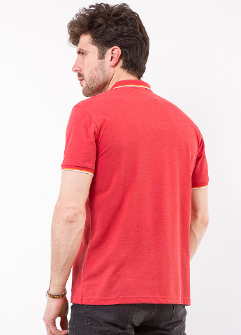 Коралловая футболка-поло для мужчин Remix однотонная