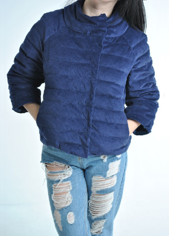 Темно-синяя демисезонная куртка Glam Panic