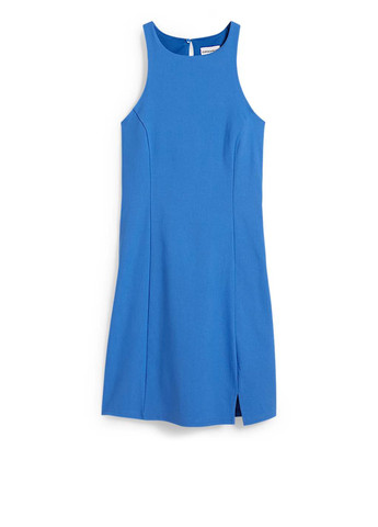 Синее кэжуал платье C&A однотонное