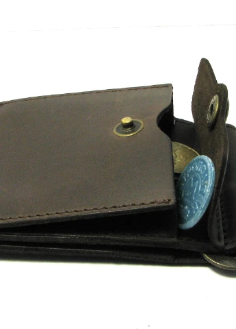 Подарочный набор №10 (зажим + обложка на права, ID паспорт) коричневый DNK Leather (253933673)