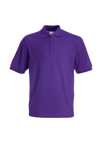 Фиолетовая футболка-поло для мужчин Fruit of the Loom