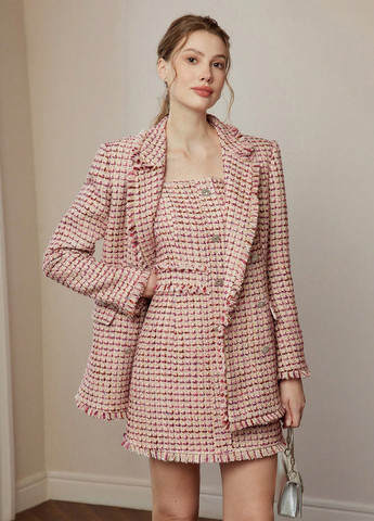 Цветной женский жакет SHEIN однотонный - демисезонный