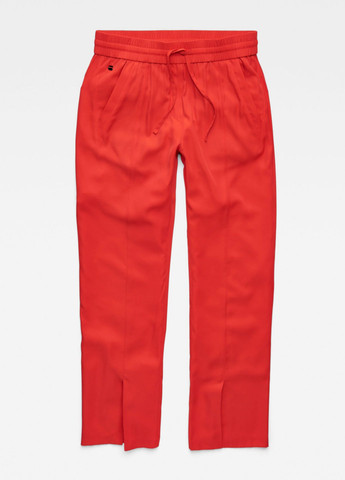 Красные кэжуал демисезонные прямые брюки G-Star