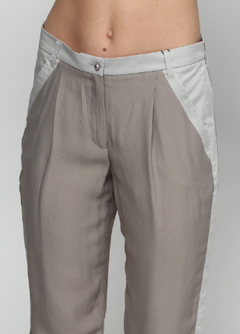 Серые кэжуал демисезонные брюки Emporio Armani