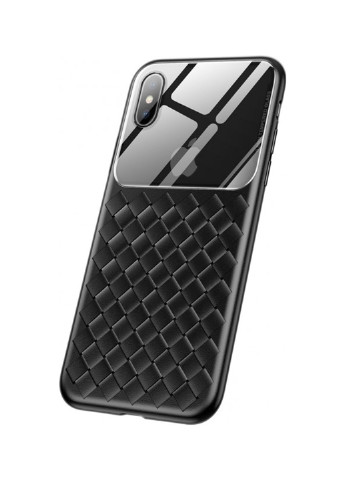 Чехол Baseus для iPhone XS Glass Weaving, Black чёрный