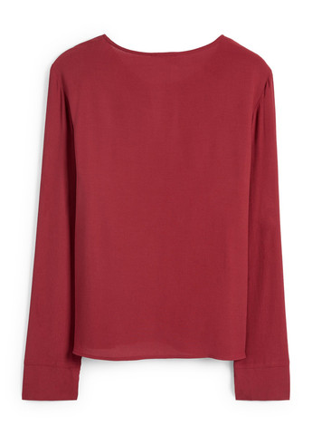 Світло-бордова блуза C&A