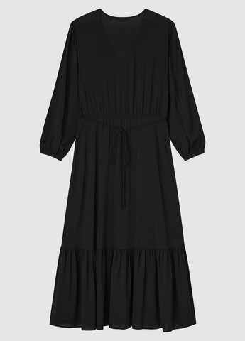 Чорна кежуал сукня а-силует Uniqlo однотонна