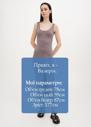 Темно-лілова кежуал сукня силуетна Vicolo однотонна