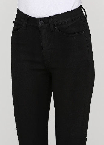 Черные демисезонные зауженные джинсы MTWTFSS Weekday