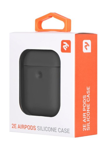 Чехол для наушников 2Е 2E для Apple AirPods, Pure Color Silicone (3.0mm), Carbon Gray серые