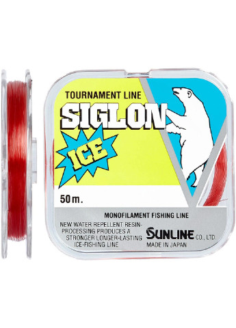Леска Siglon F ICE 50m #5.0/0.370мм 9кг/20lb (1658-10-18) Sunline (252468438)