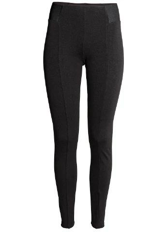 Черные демисезонные брюки H&M